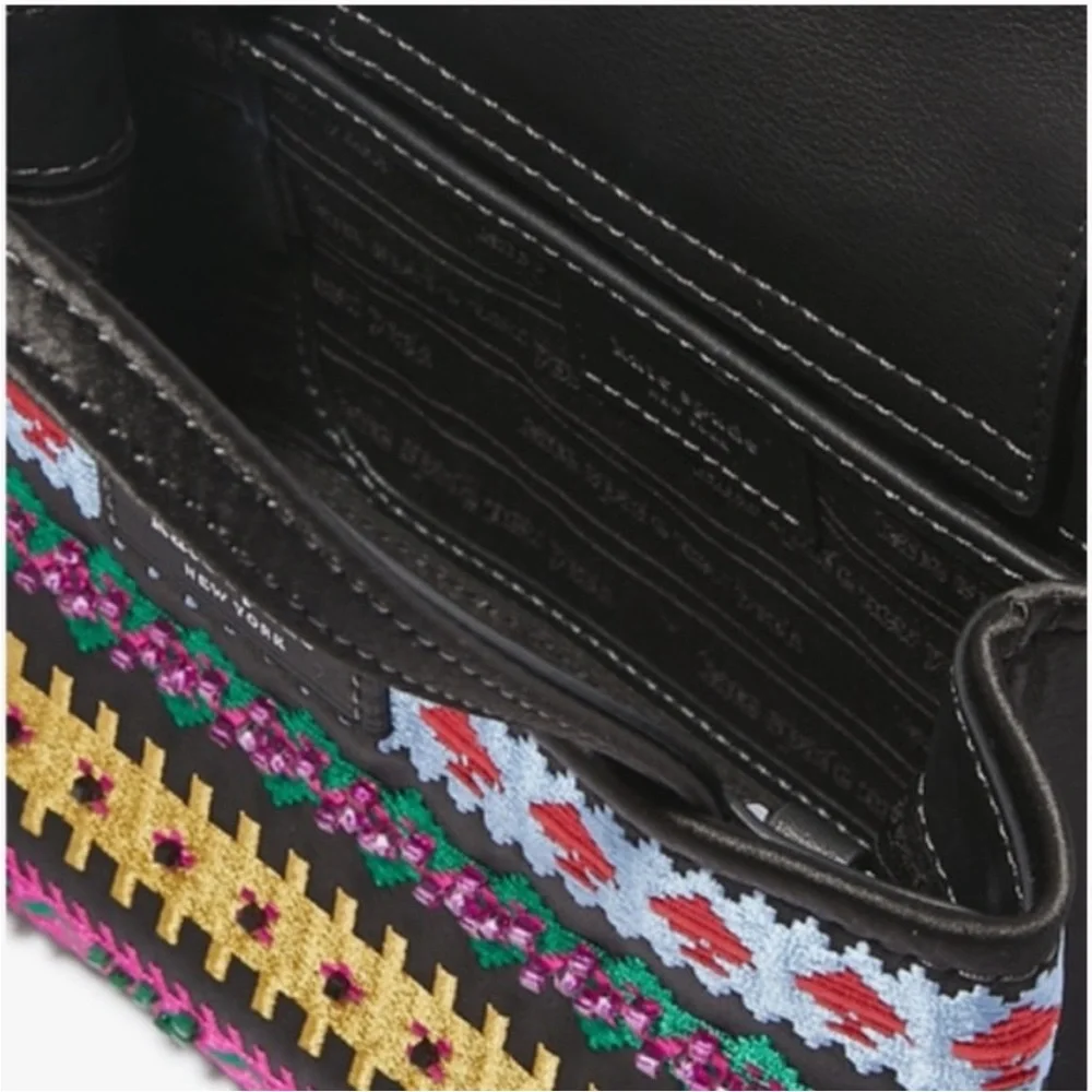 Kate Spade Multicolor Fairisle Carnival mini tote